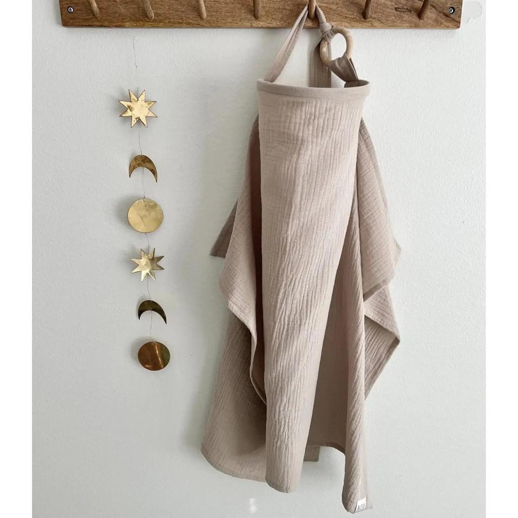 Breathable Cotton Muslin Nursing & Stroller Cover by HitMyNeed