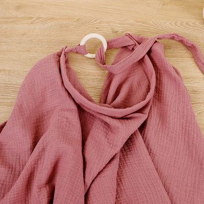 Breathable Cotton Muslin Nursing & Stroller Cover by HitMyNeed