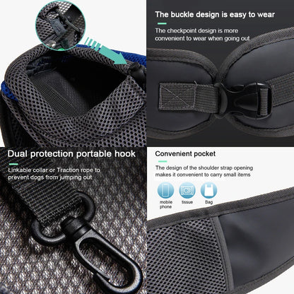 Breathable Crossbody Dog Carrier Sling for Small Pets by HitMyNeed