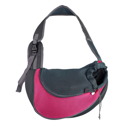 Breathable Crossbody Dog Carrier Sling for Small Pets rose l by HitMyNeed