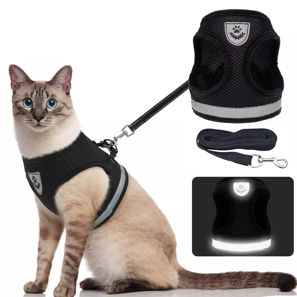 Breathable Escape-Proof Cat Harness with Leash by HitMyNeed