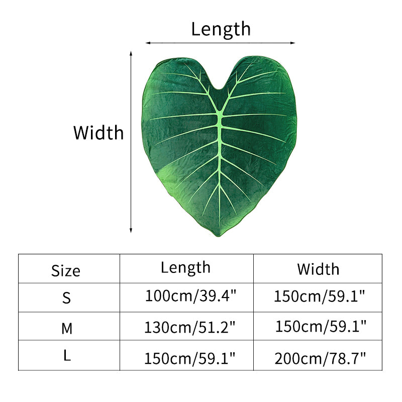 Breathable Flannel Leaf Throw Blanket by HitMyNeed