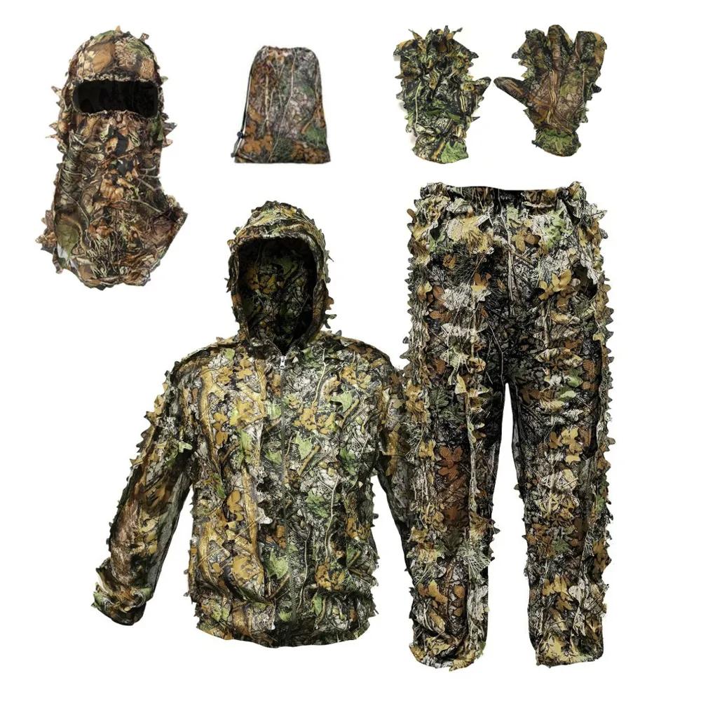 Breathable Leafy Camouflage Hunting Suit 6‑Piece Set by HitMyNeed