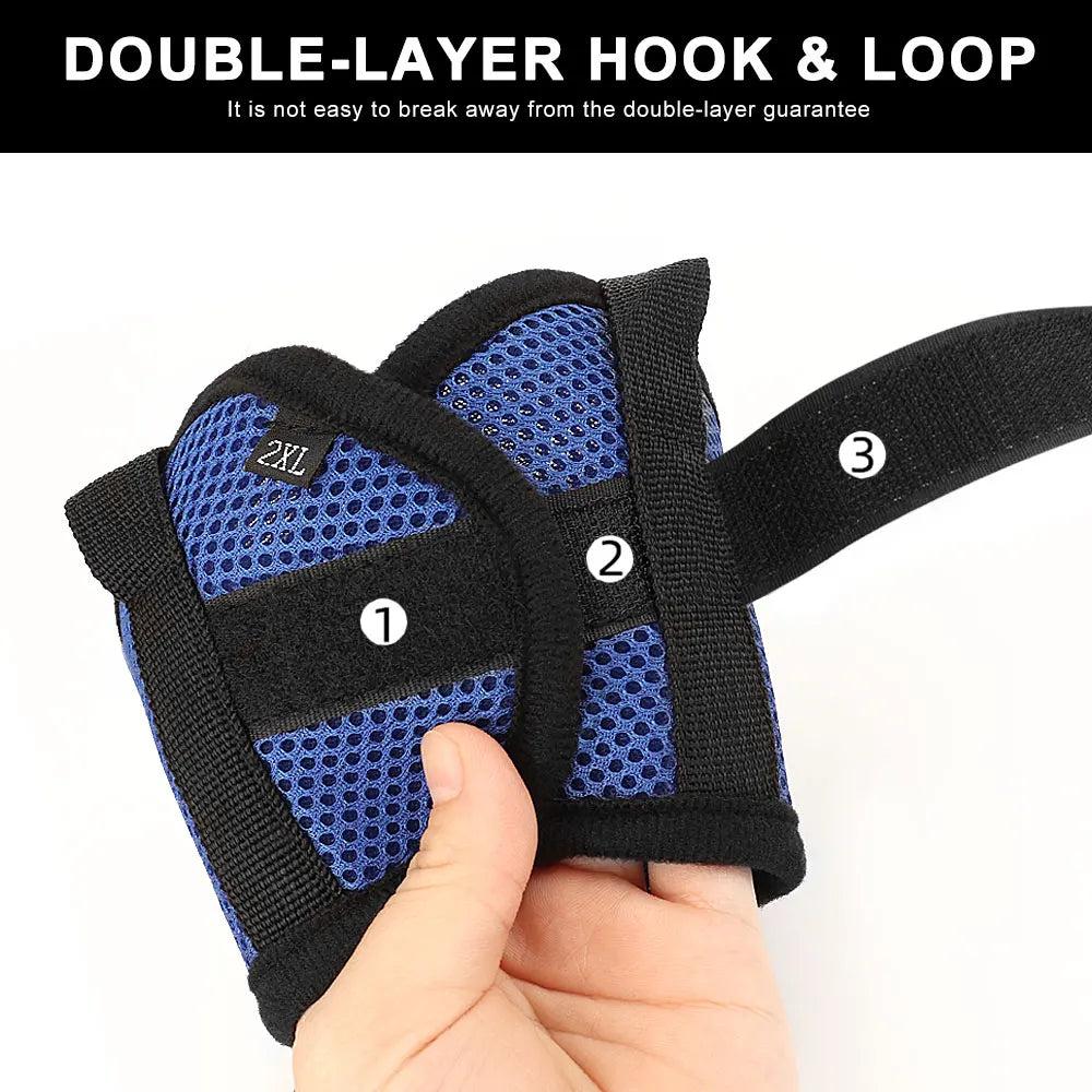 Breathable Mesh Nylon Adjustable Dog Muzzle by HitMyNeed