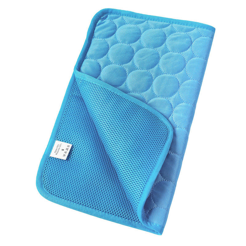 Breathable Mesh Puppy Cooling Mat mesh-cloth-blue xl-100x70-cm by HitMyNeed