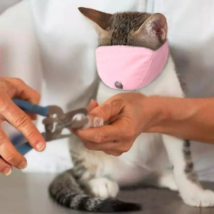 Breathable Nylon Cat Muzzle for Safe Grooming by HitMyNeed