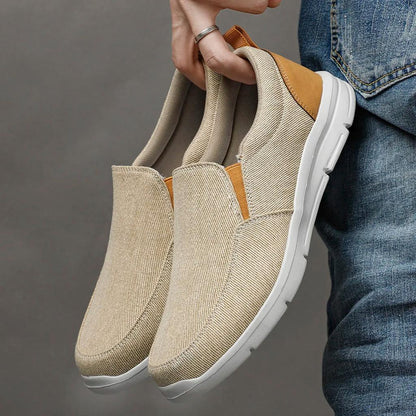 Breathable Slip-On Men's Canvas Shoes by HitMyNeed