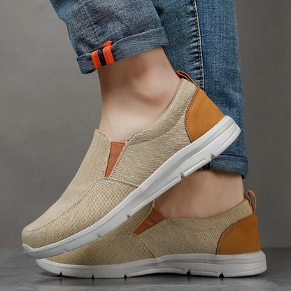 Breathable Slip-On Men's Canvas Shoes by HitMyNeed