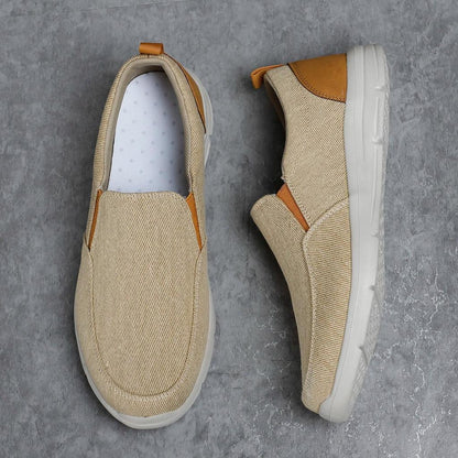 Breathable Slip-On Men's Canvas Shoes by HitMyNeed