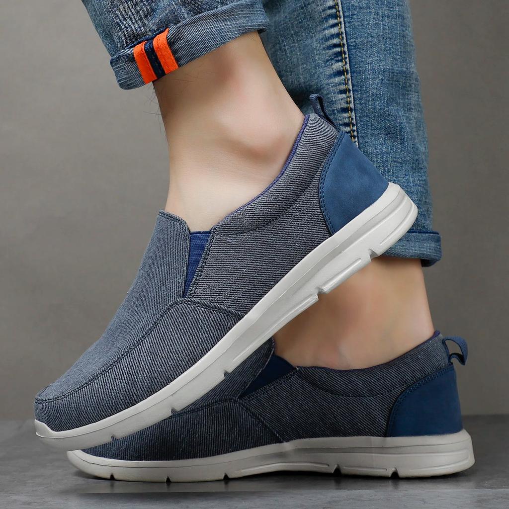 Breathable Slip-On Men's Canvas Shoes by HitMyNeed