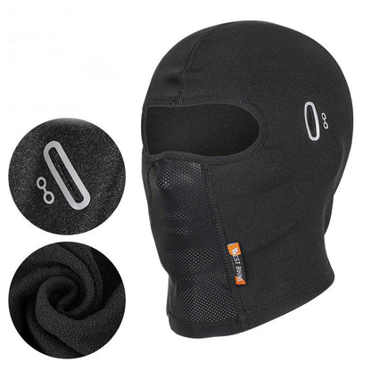 Breathable Summer Motorcycle Balaclava Face Mask black-b-with-hole by HitMyNeed
