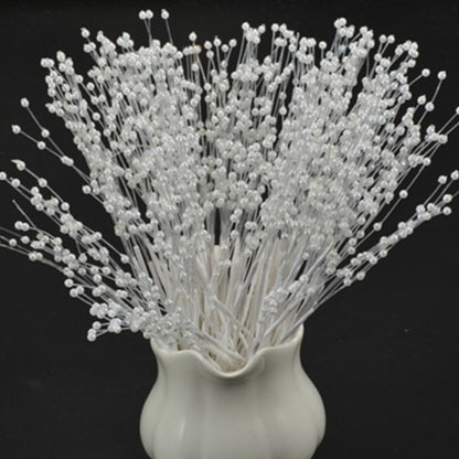 Bridal Bouquet Faux Pearl Stems, 10 Pack by HitMyNeed