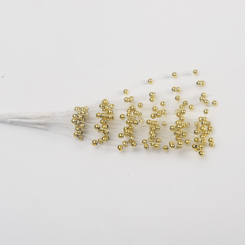 Bridal Bouquet Faux Pearl Stems, 10 Pack by HitMyNeed