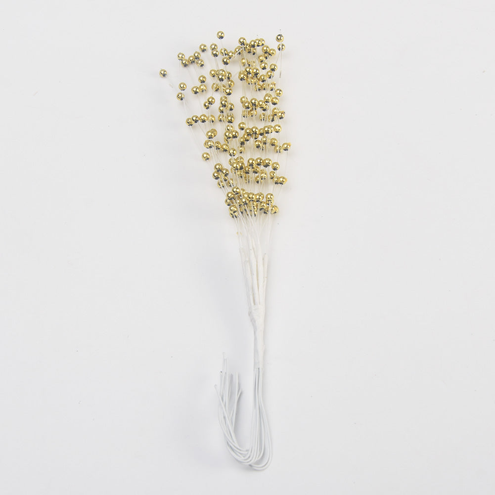 Bridal Bouquet Faux Pearl Stems, 10 Pack by HitMyNeed