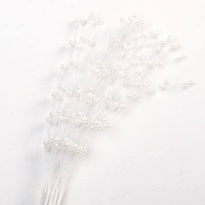 Bridal Bouquet Faux Pearl Stems, 10 Pack by HitMyNeed