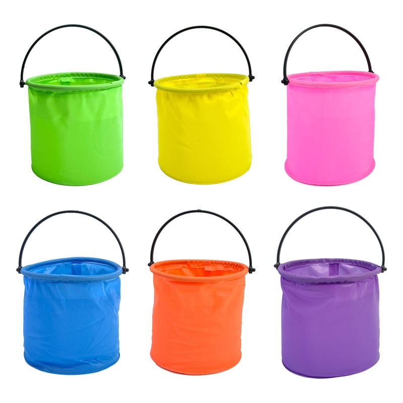 Bright Collapsible Sand Bucket for Kids, 12 x 14cm by HitMyNeed