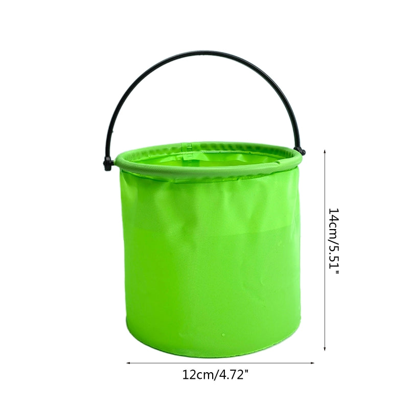 Bright Collapsible Sand Bucket for Kids, 12 x 14cm by HitMyNeed