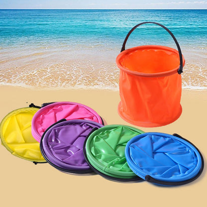 Bright Collapsible Sand Bucket for Kids, 12 x 14cm by HitMyNeed