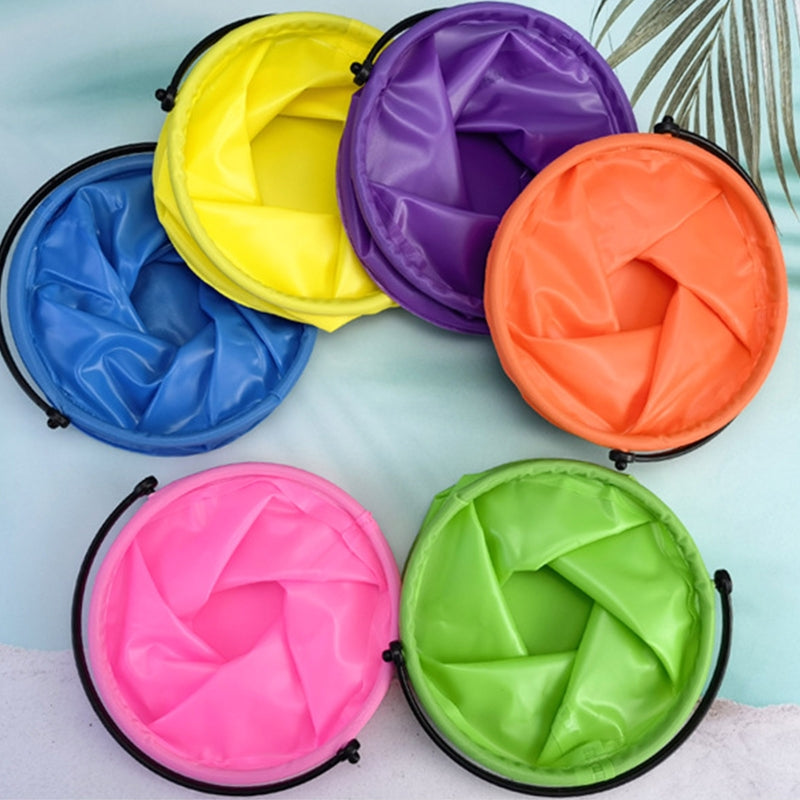 Bright Collapsible Sand Bucket for Kids, 12 x 14cm by HitMyNeed