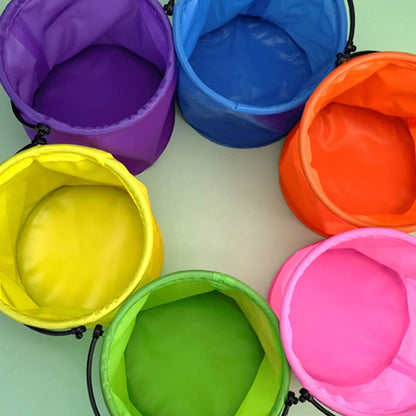 Bright Collapsible Sand Bucket for Kids, 12 x 14cm by HitMyNeed