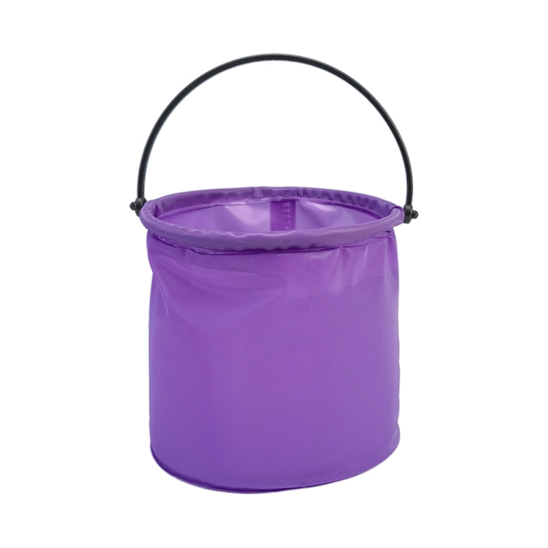 Bright Collapsible Sand Bucket for Kids, 12 x 14cm purple by HitMyNeed