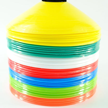 Bright Colored Agility Cones with Holder, 10 Pack by HitMyNeed
