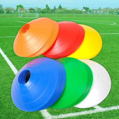 Bright Colored Agility Cones with Holder, 10 Pack by HitMyNeed