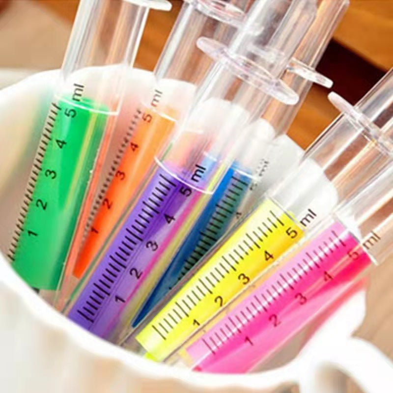 Bright Neon Syringe Highlighters Set of 6 by HitMyNeed