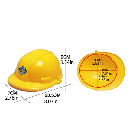 Bright Yellow Kids Construction Hard Hat Toy by HitMyNeed