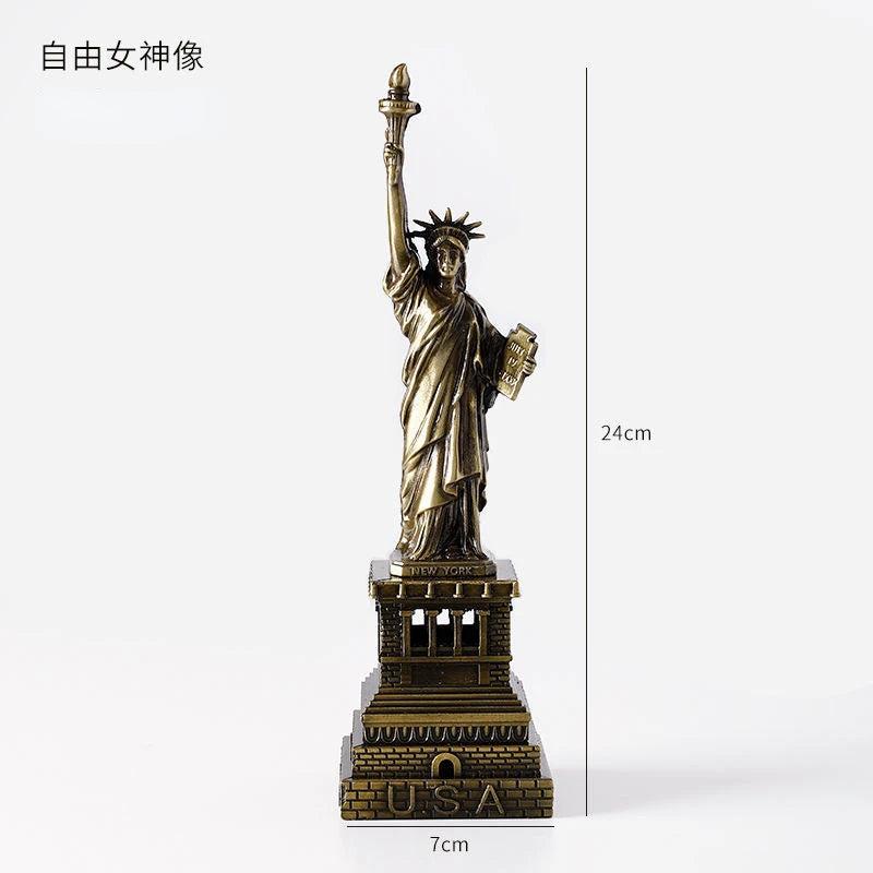 Bronze 3D Landmark Models - Eiffel, Liberty, Empire State by HitMyNeed