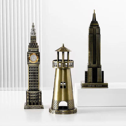Bronze 3D Landmark Models - Eiffel, Liberty, Empire State by HitMyNeed