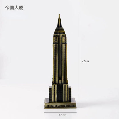 Bronze 3D Landmark Models - Eiffel, Liberty, Empire State empire-state by HitMyNeed