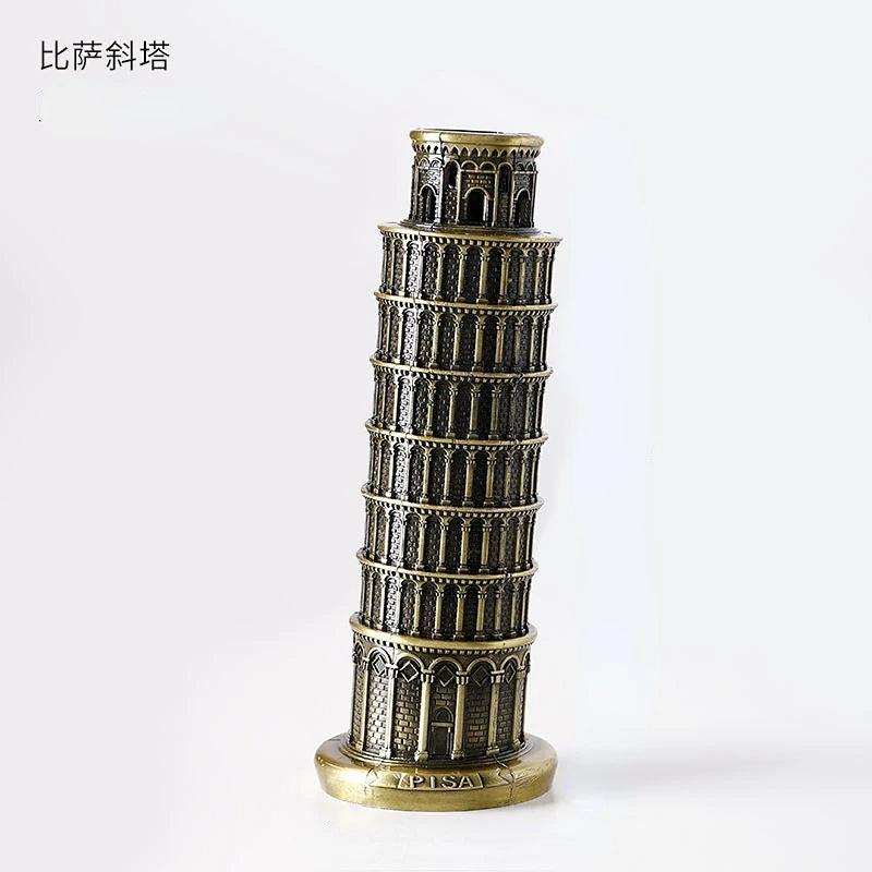 Bronze 3D Landmark Models - Eiffel, Liberty, Empire State leaning-tower by HitMyNeed