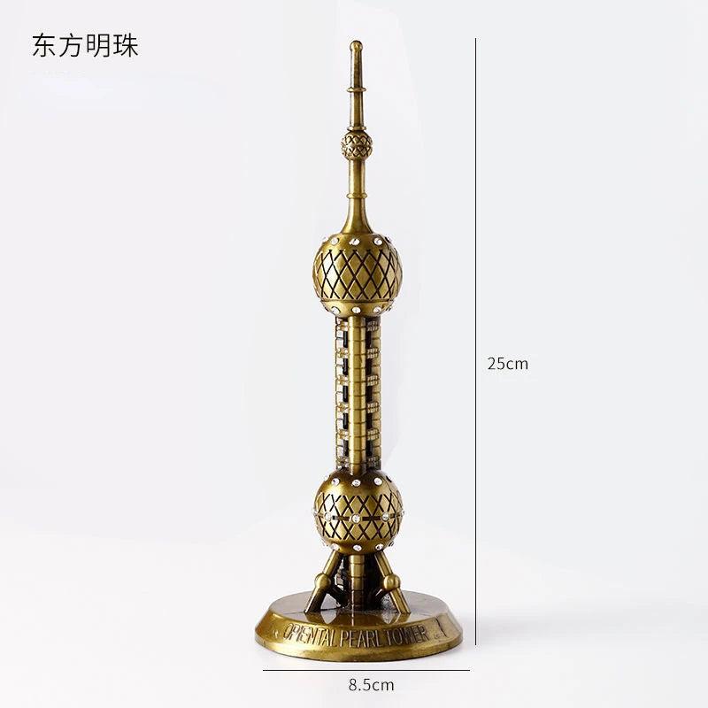 Bronze 3D Landmark Models - Eiffel, Liberty, Empire State oriental-pearl-tower by HitMyNeed