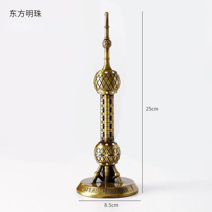 Bronze 3D Landmark Models - Eiffel, Liberty, Empire State oriental-pearl-tower by HitMyNeed