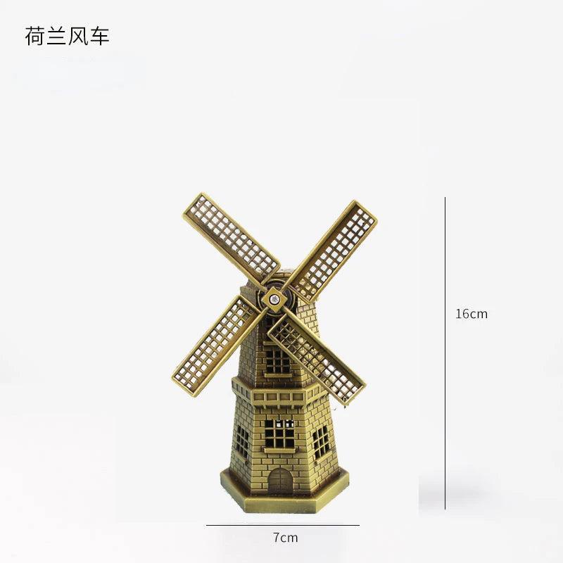 Bronze 3D Landmark Models - Eiffel, Liberty, Empire State windmill by HitMyNeed