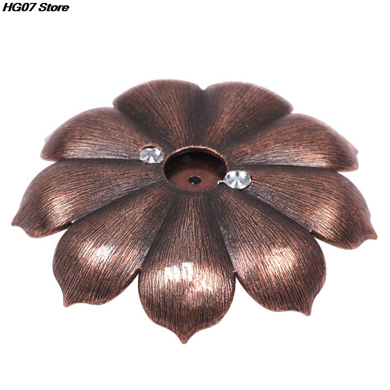Bronze Lotus Alloy Incense Burner Plate, 12 Styles by HitMyNeed