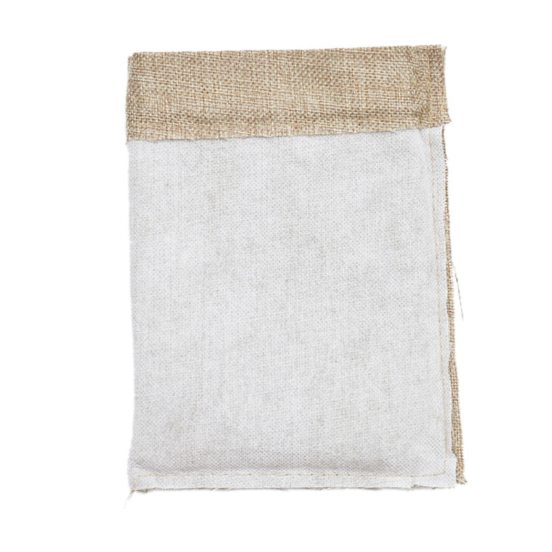 Brown Linen Drawstring Pouches (50 Pack) 8x11cm-hemp-rope by HitMyNeed