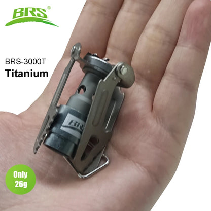 BRS-3000T Ultralight Titanium Camping Gas Stove 26g by HitMyNeed