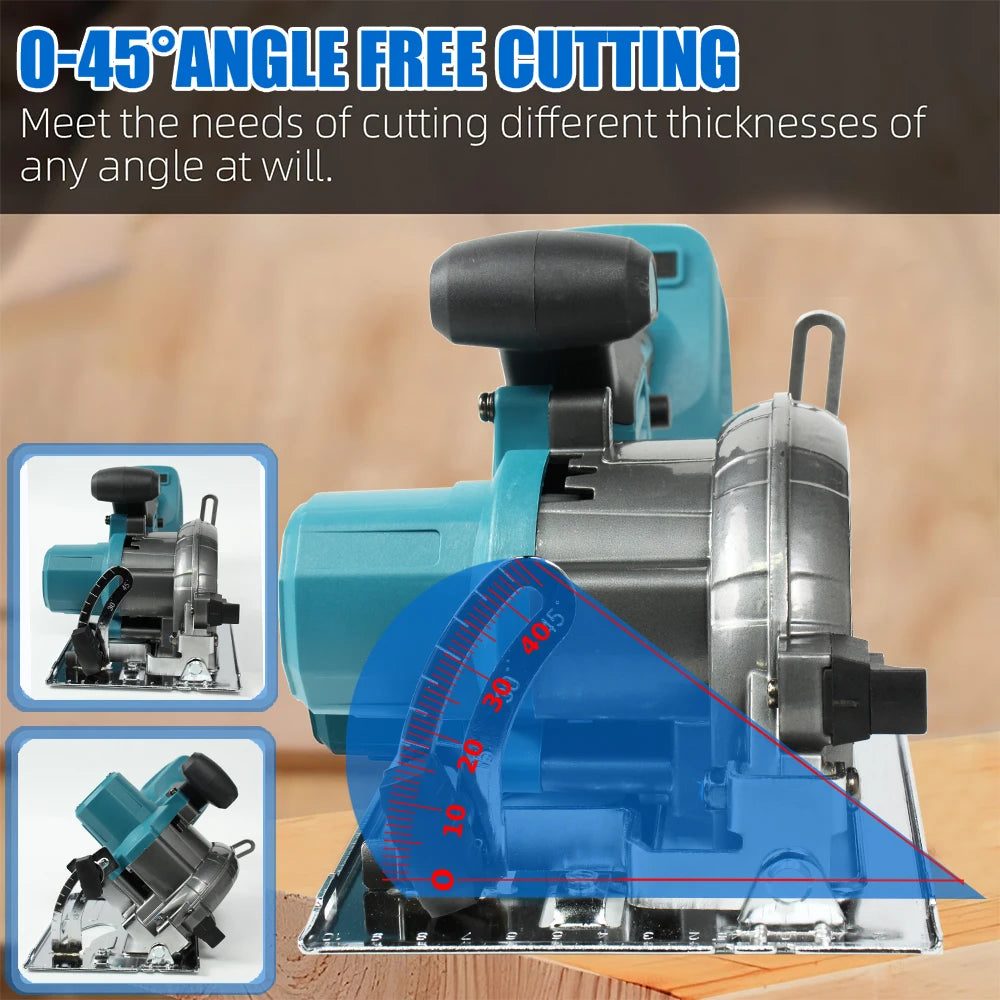 Brushless 125mm Cordless Circular Saw for Wood by HitMyNeed