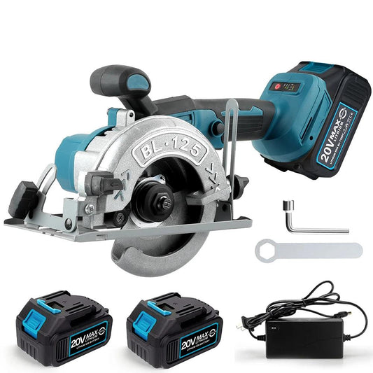Brushless 125mm Cordless Circular Saw for Wood One Battery by HitMyNeed