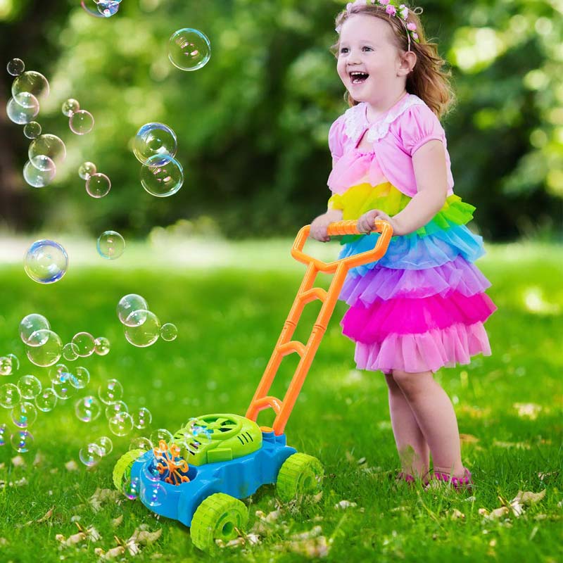 Bubble Lawn Mower Push Walker for Toddlers by HitMyNeed