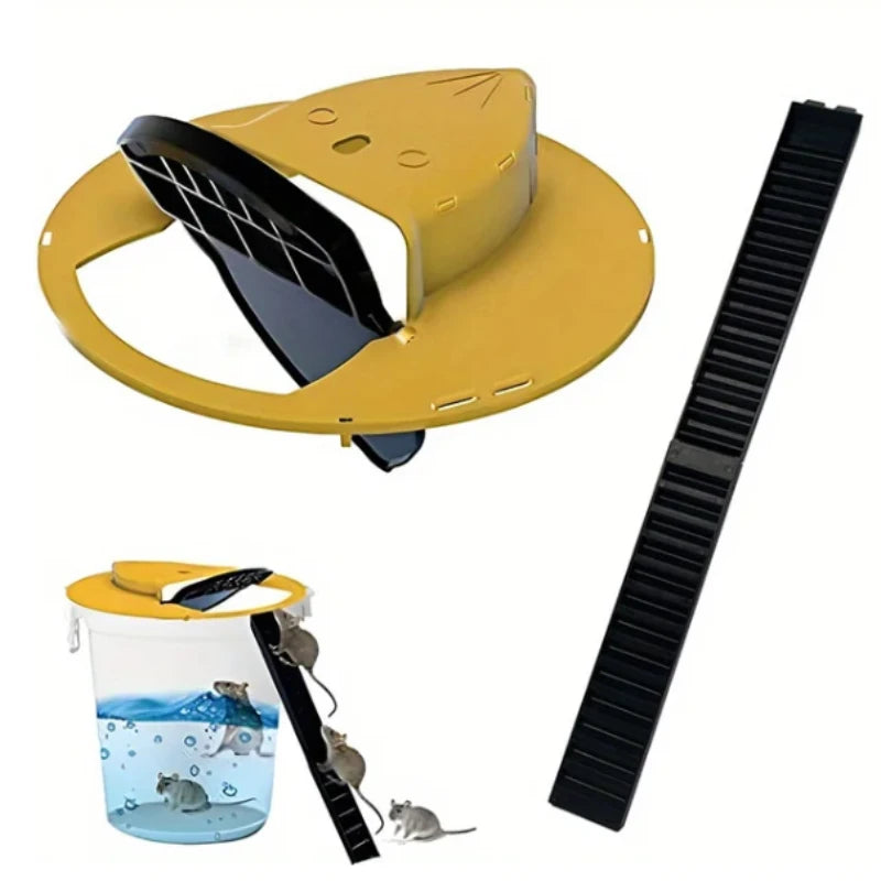 Bucket Lid Humane Mouse Trap with Ramp by HitMyNeed