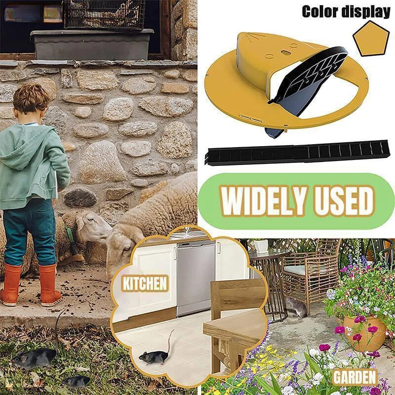 Bucket Lid Humane Mouse Trap with Ramp by HitMyNeed