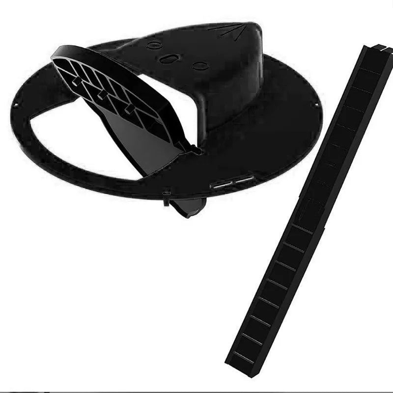 Bucket Lid Humane Mouse Trap with Ramp black by HitMyNeed