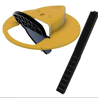 Bucket Lid Humane Mouse Trap with Ramp yellow by HitMyNeed