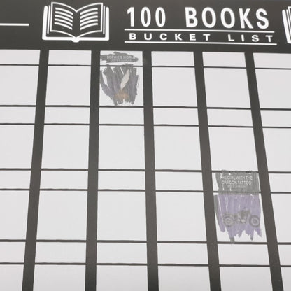 Bucket List 100 Books Scratch Off Poster A2 by HitMyNeed