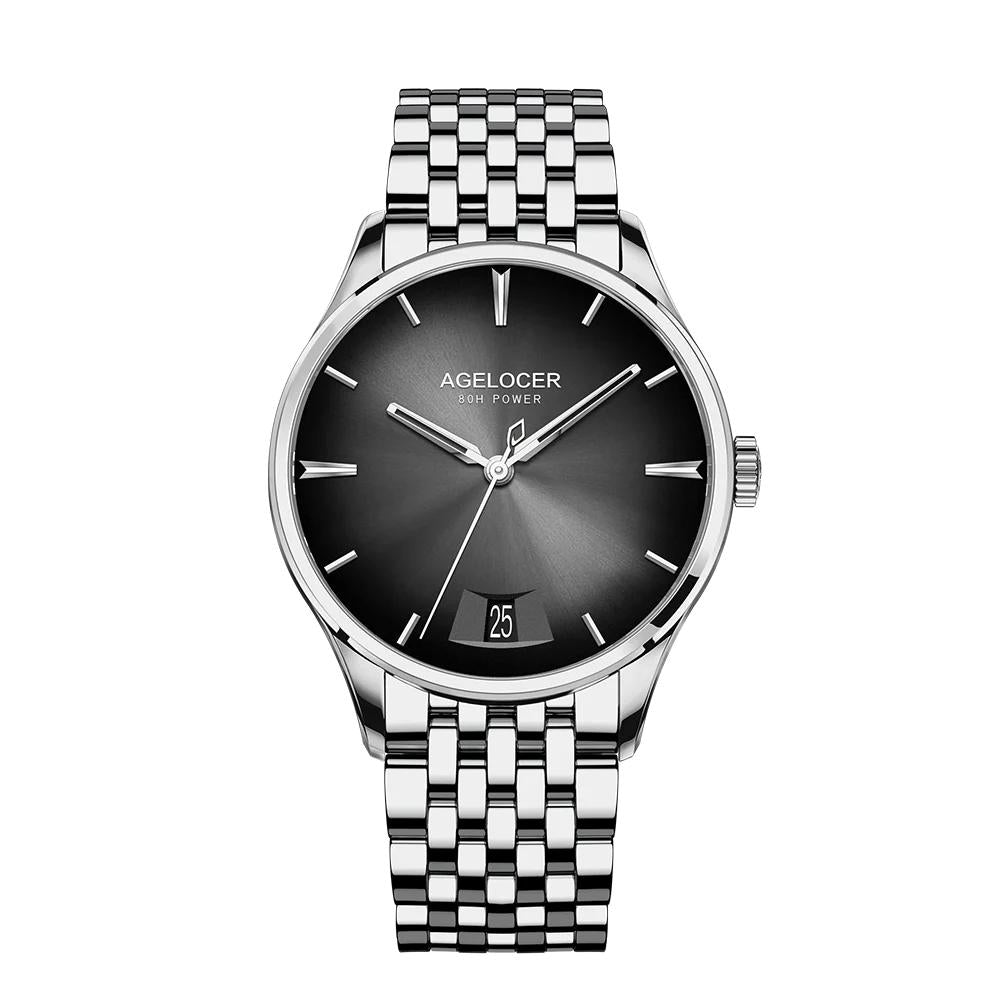Budapest Men's Steel Automatic Watch with Big Date 4202a9 by HitMyNeed