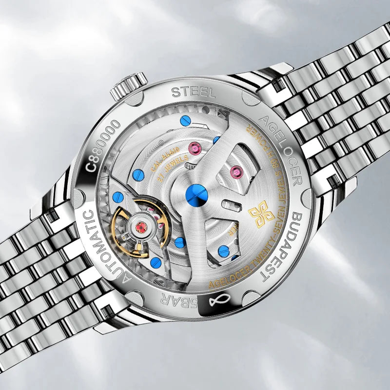 Budapest Men's Steel Automatic Watch with Big Date by HitMyNeed