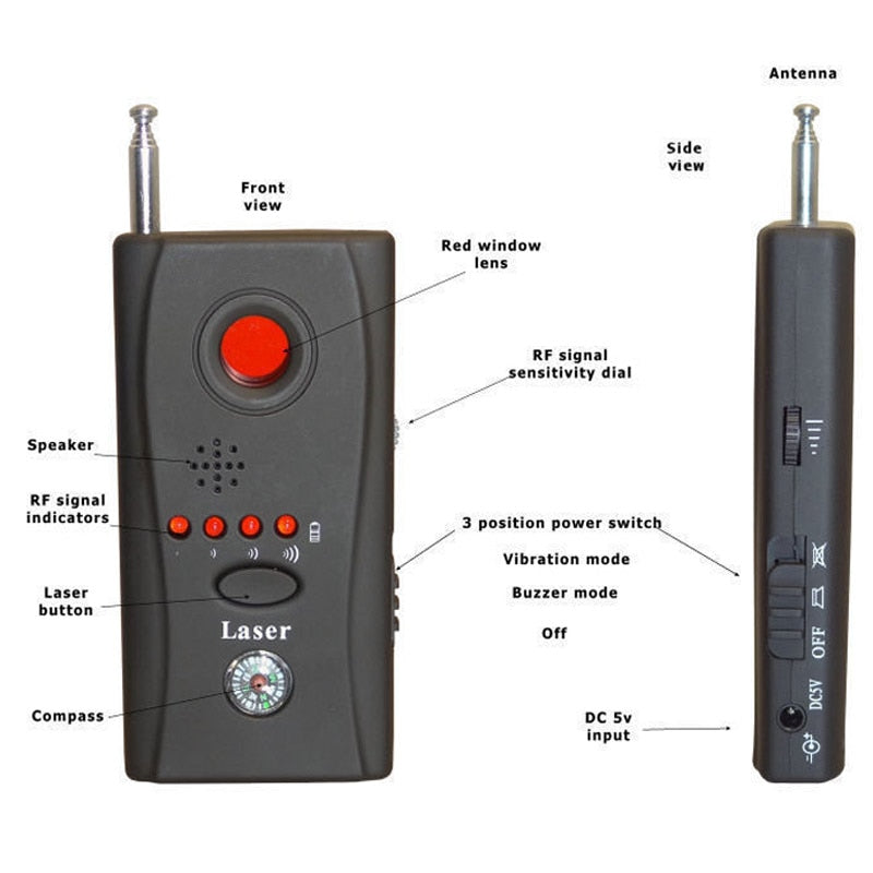 Bug Detector Anti-Spy RF & Camera Scanner by HitMyNeed